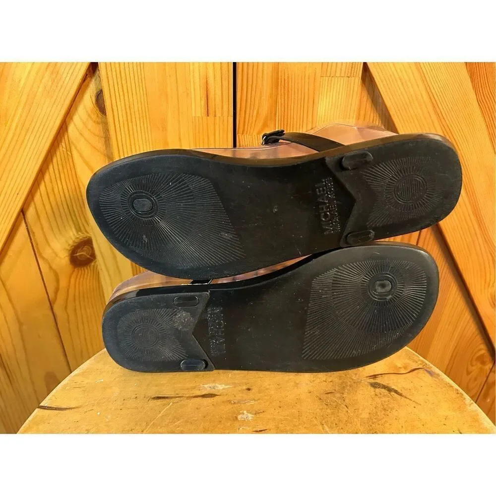 Michael Kors Flip Flop Sandal Women's US 8M Black  Slip-On